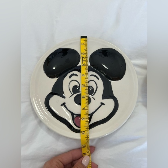 Vintage Mickey Mouse 3D Ceramic Dinner Plate & Mug 1970's Walt Disney. - Picture 6 of 10